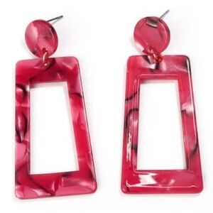 Acrylic Dangle Square Geometric Drop Bohemian Earrings